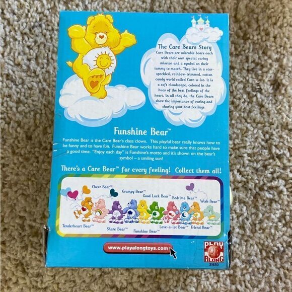 NWT Vtg 2002 Care Bears Funshine bear Stuffed Animal - Picture 4 of 6